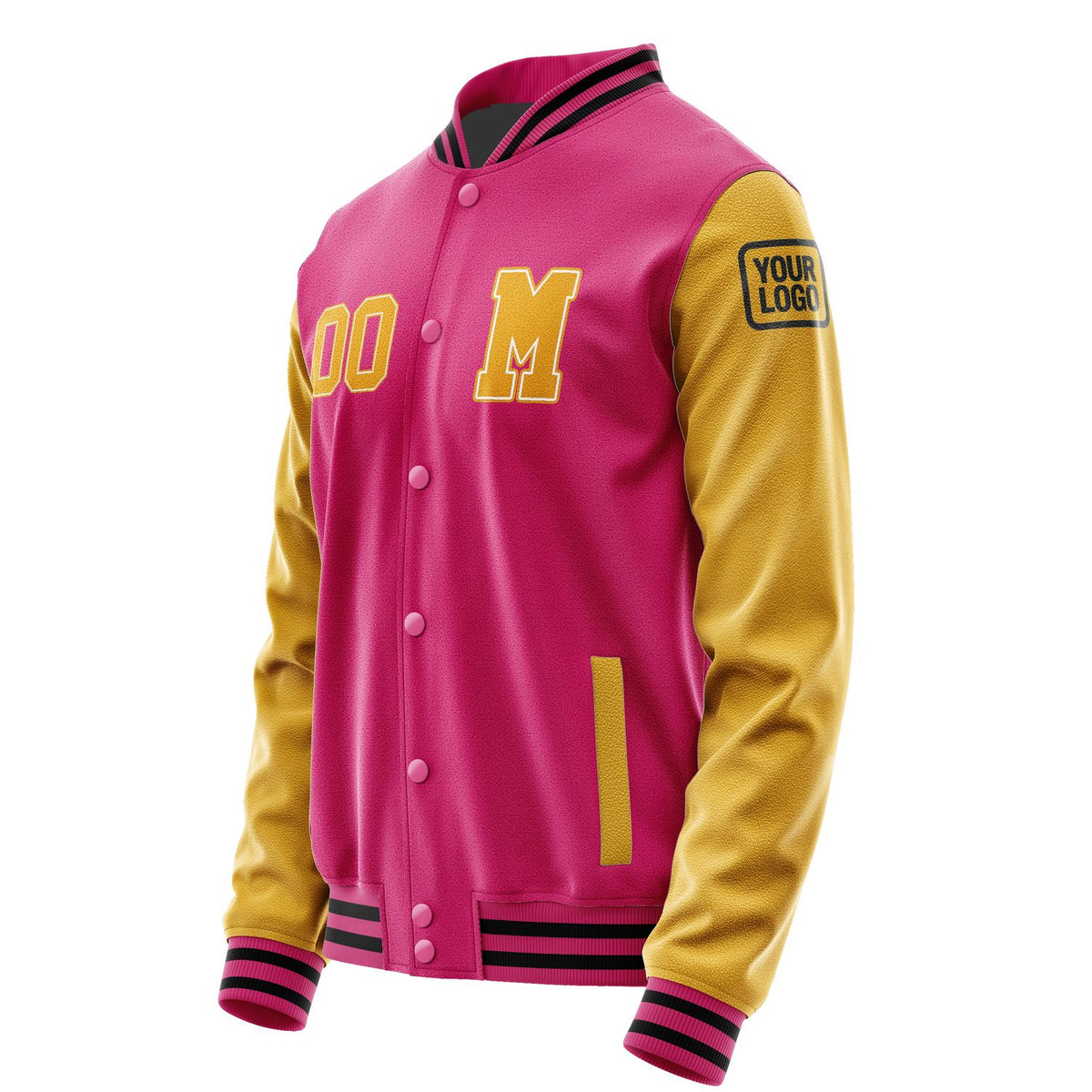 Custom Pink Yellow Jacket Jb1313191317191817