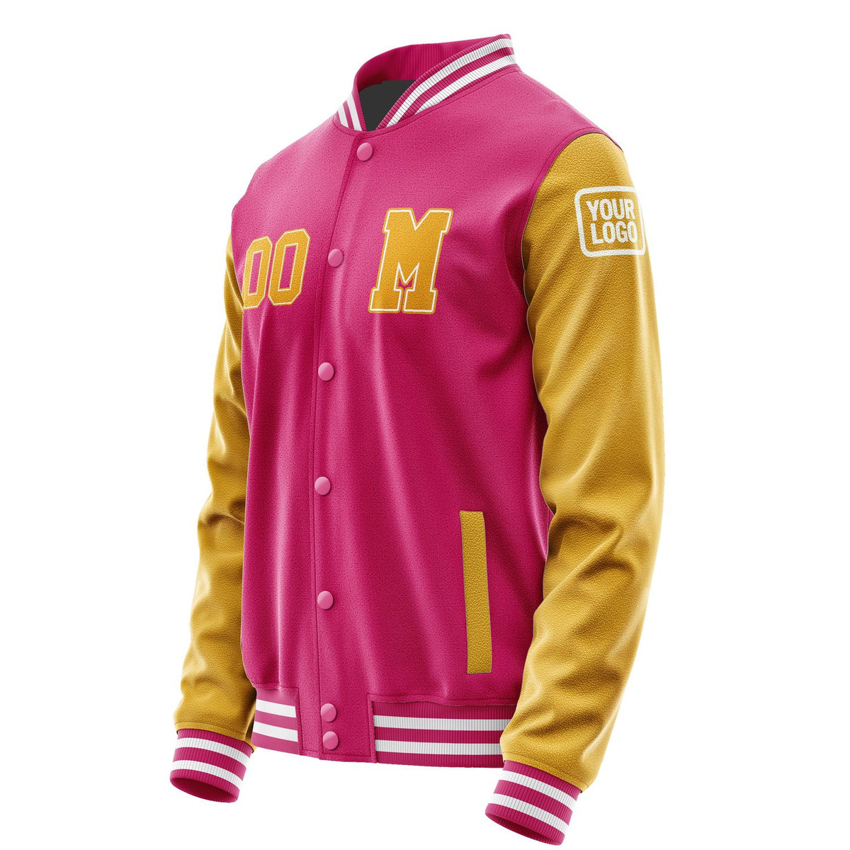 Custom Pink Yellow Jacket Jb1313191318191818