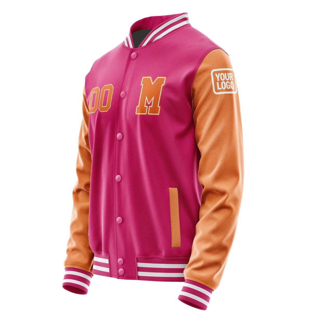 Custom Pink Orange Jacket Jb1313281318281818