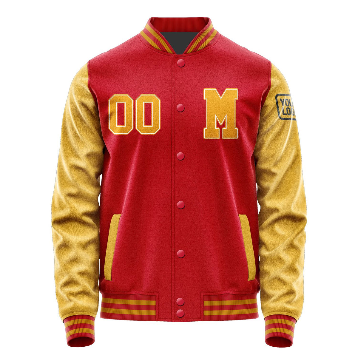 Custom Red Yellow Jacket Jb1414191419191817