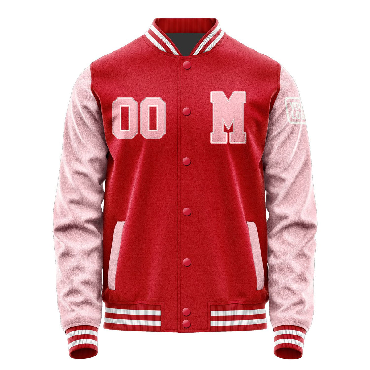 Custom Red Light Pink Jacket Jb1414211418211818