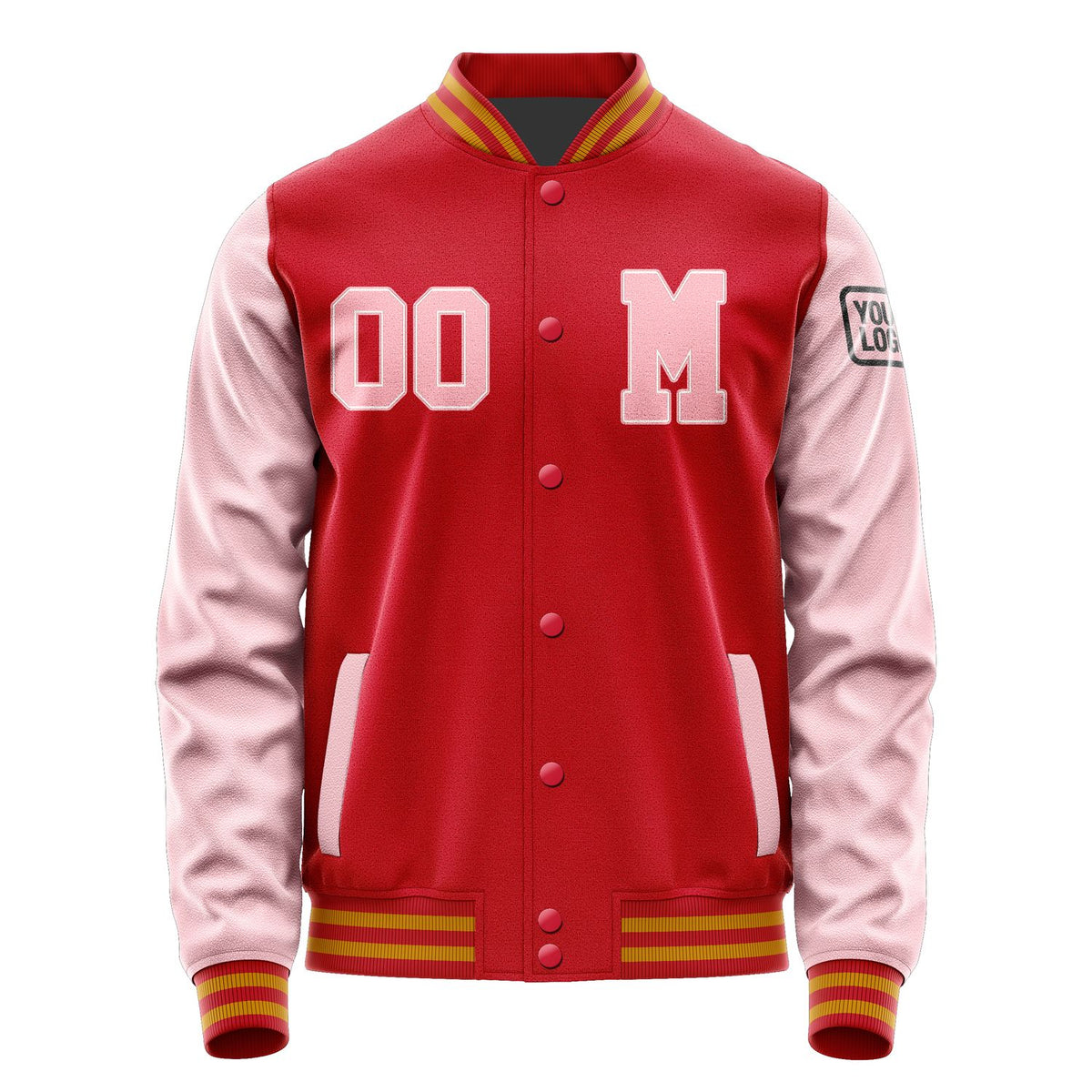 Custom Red Light Pink Jacket Jb1414211419211817