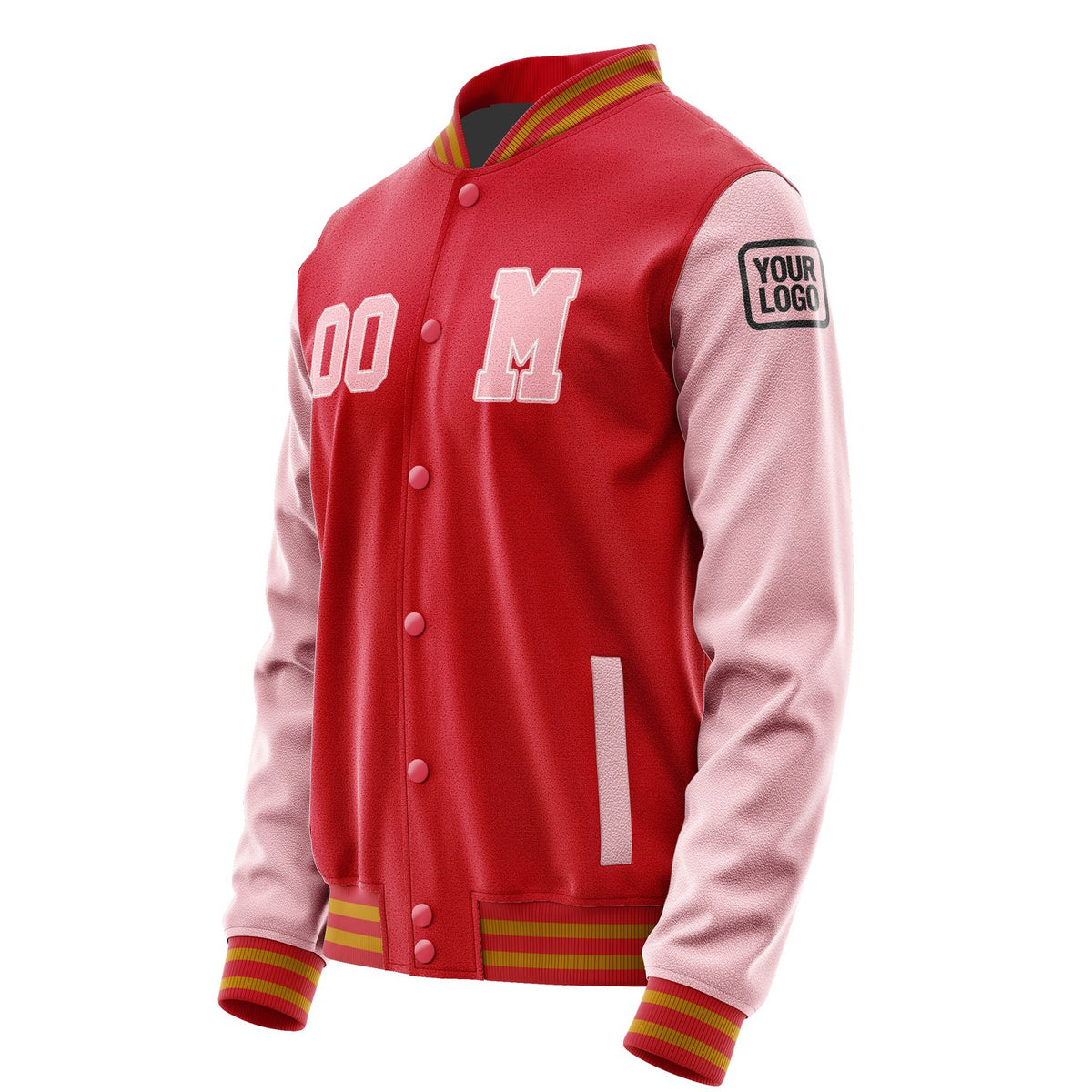 Custom Red Light Pink Jacket Jb1414211419211817