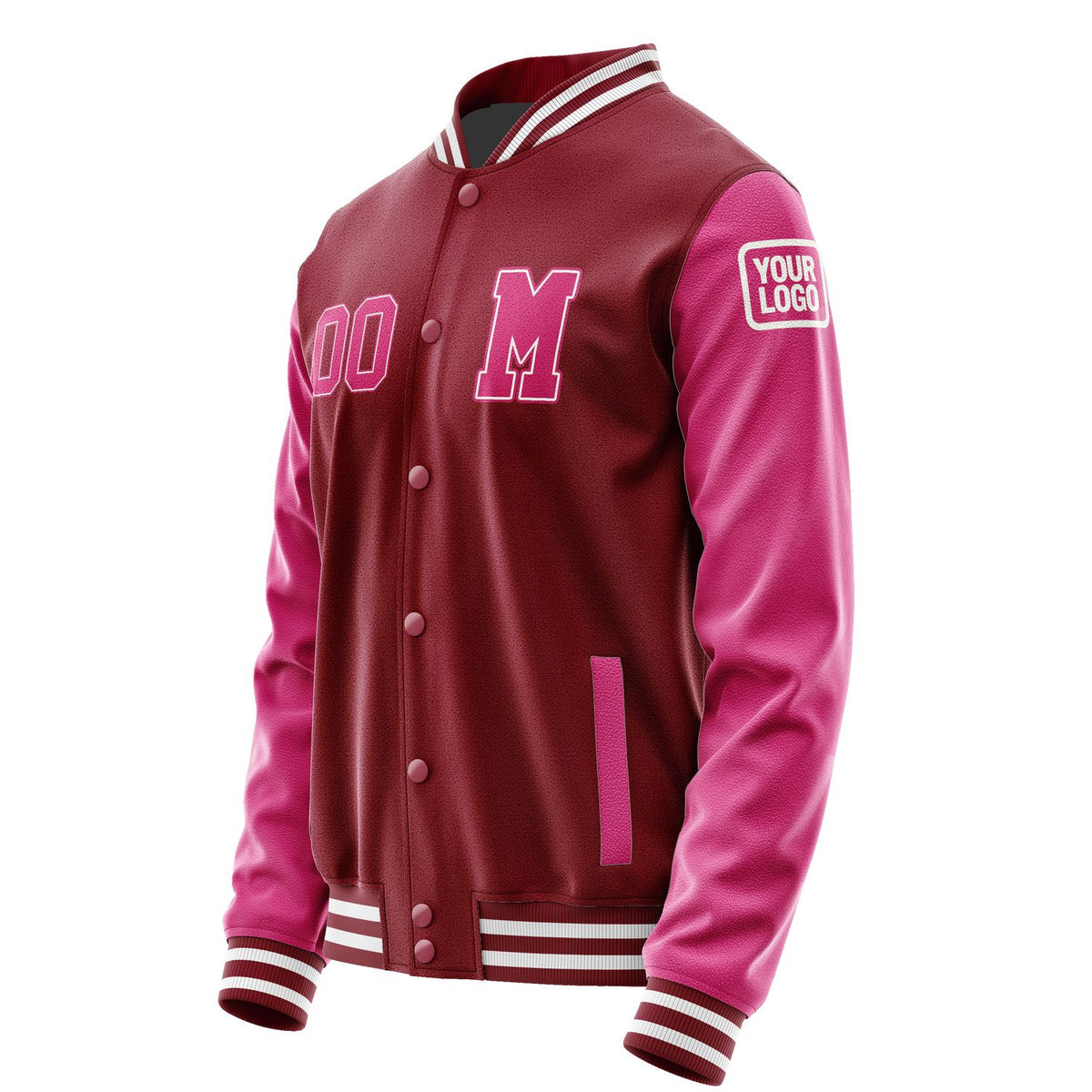 Custom Crimson Red Pink Jacket Jb1515131518131818