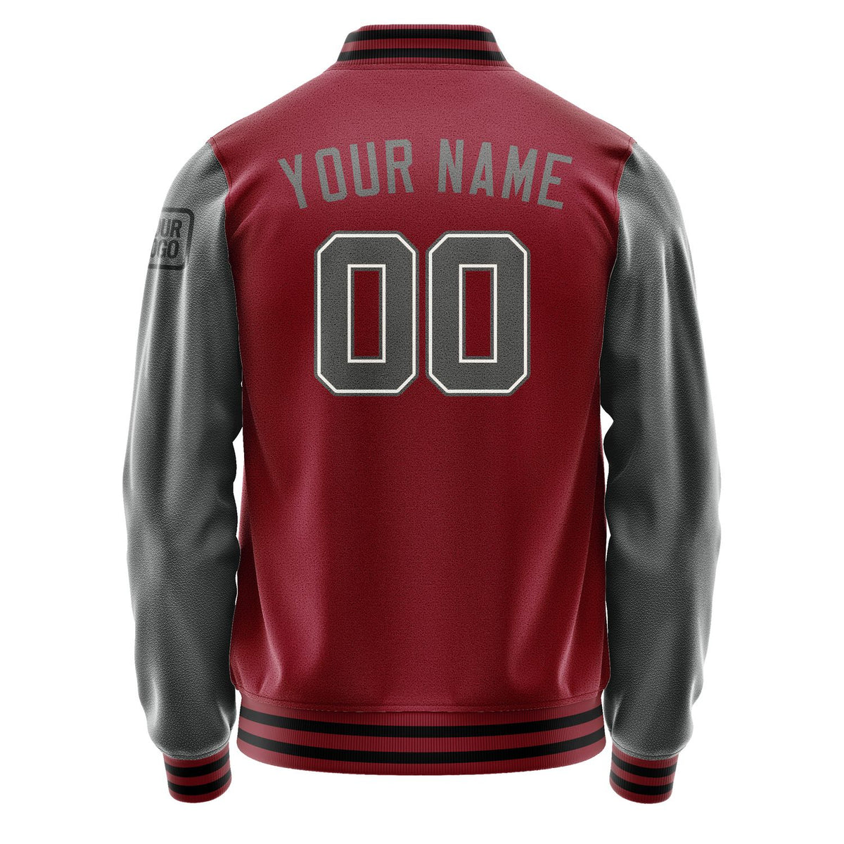 Custom Crimson Red Dark Grey Jacket Jb1515201517201817