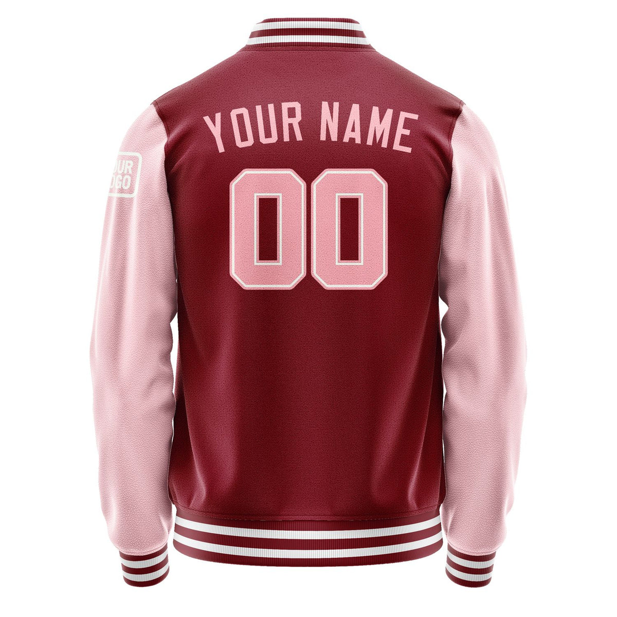 Custom Crimson Red Light Pink Jacket Jb1515211518211818