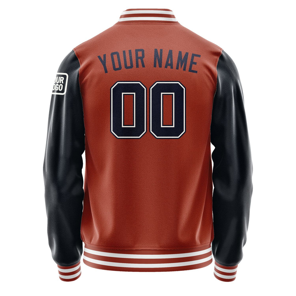 Custom Coral Red Navy Jacket Jb1616111618111818