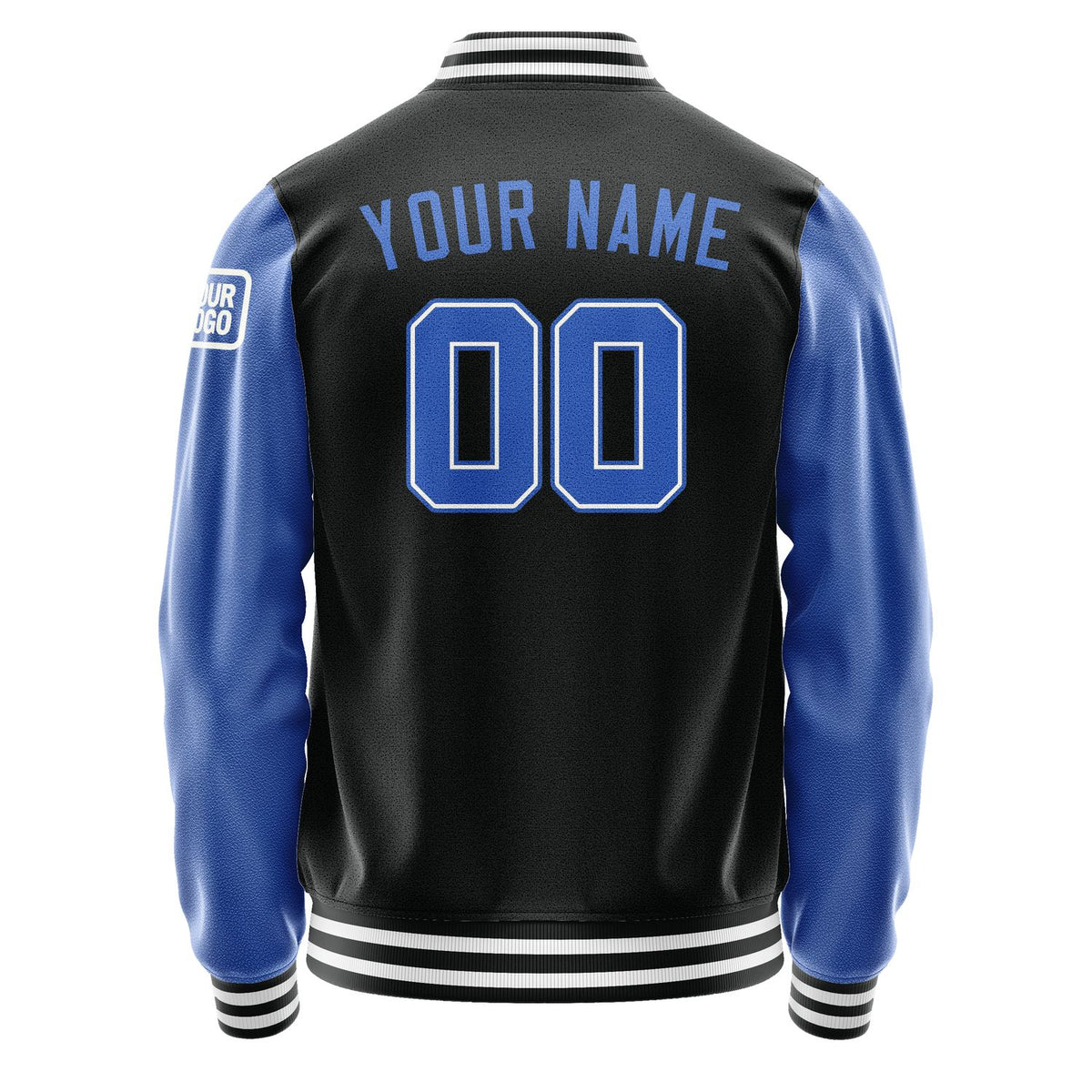 Custom Black Sky Blue Jacket Jb1717091718091818