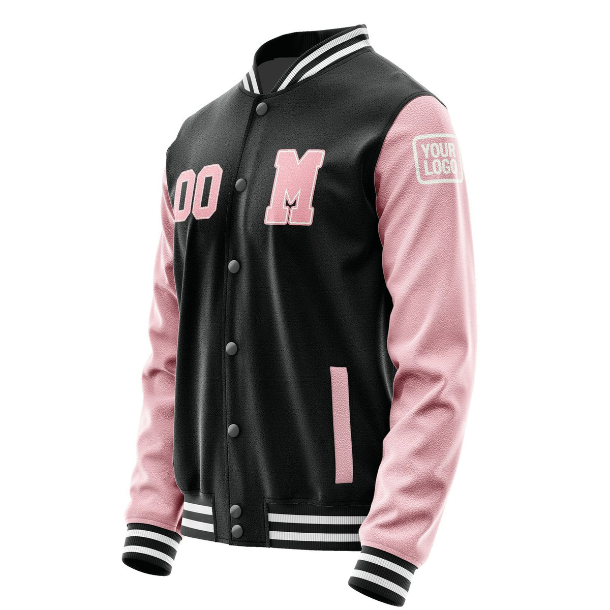 Custom Black Light Pink Jacket Jb1717211718211818