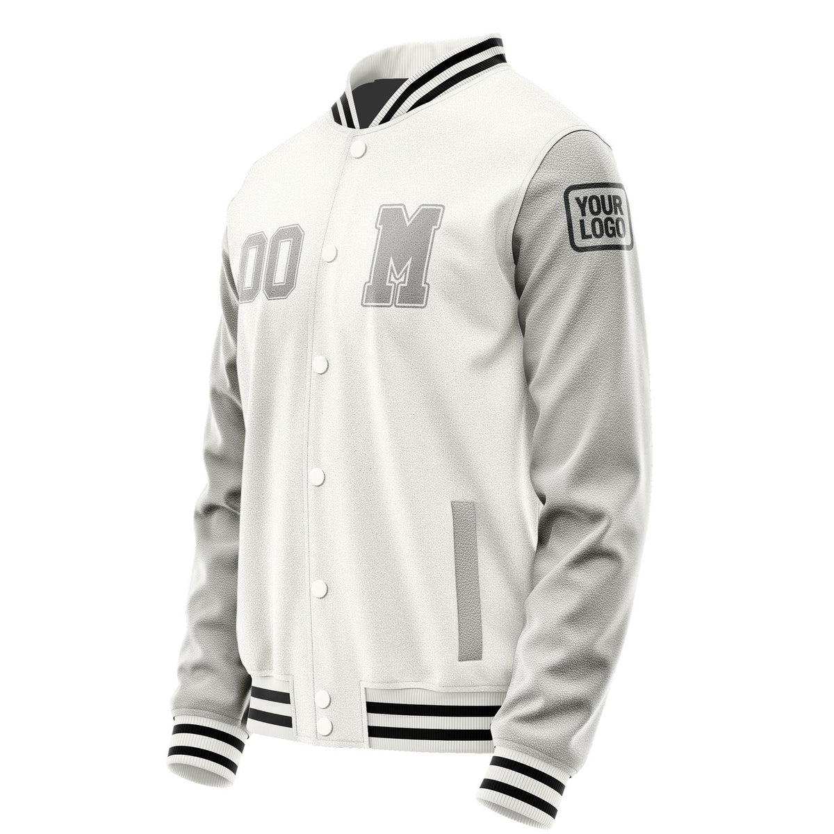 Custom White Gray Jacket Jb1818041817041817