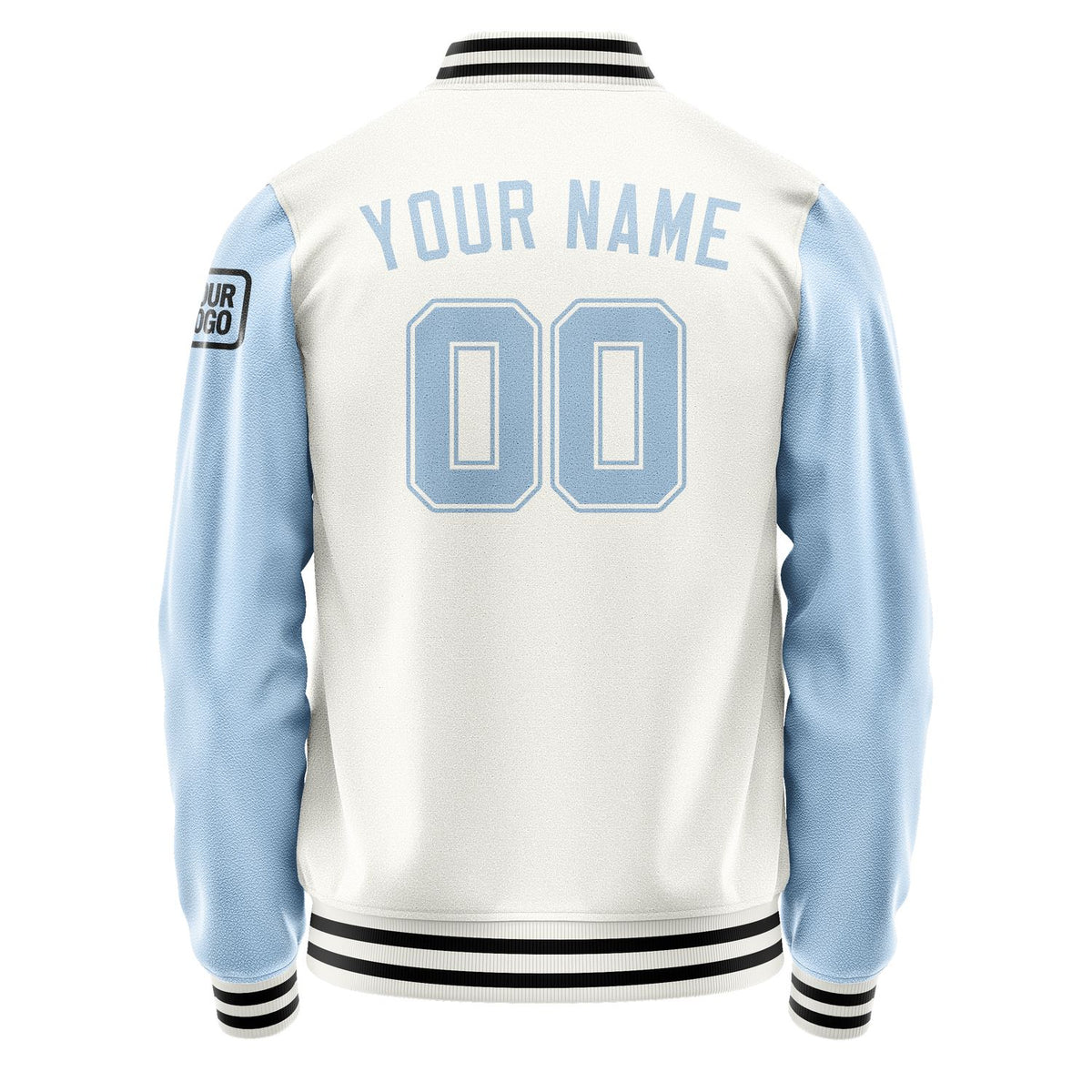 Custom White Light Blue Jacket Jb1818081817081817