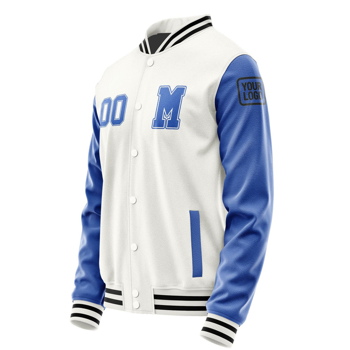 Custom White Sky Blue Jacket Jb1818091817091817