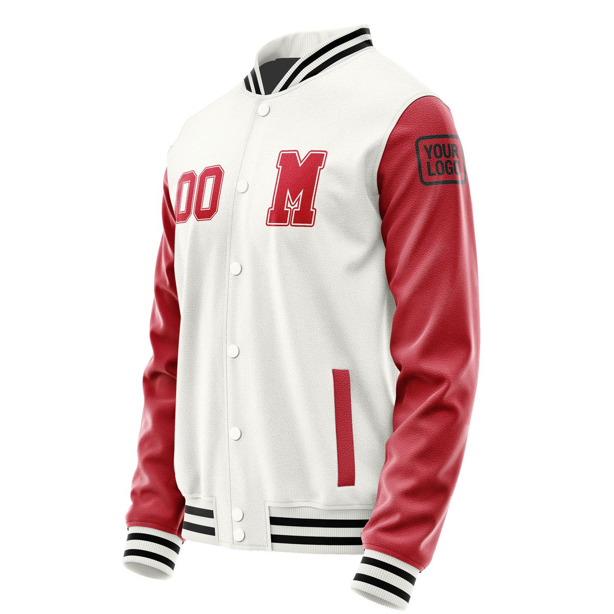 Custom White Red Jacket Jb1818141817141817