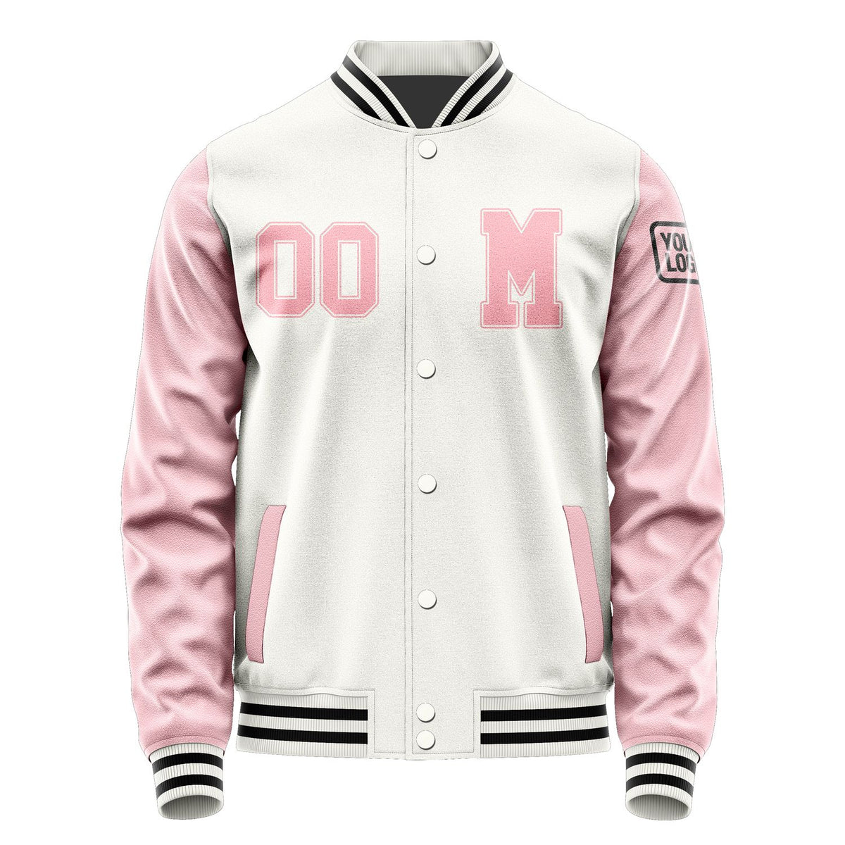 Custom White Light Pink Jacket Jb1818211817211817