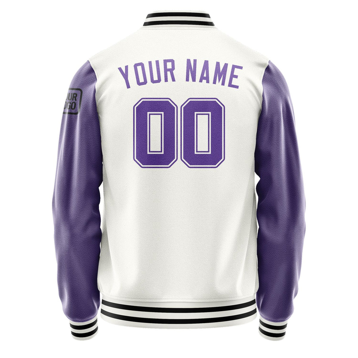 Custom White Light Purple Jacket Jb1818231817231817