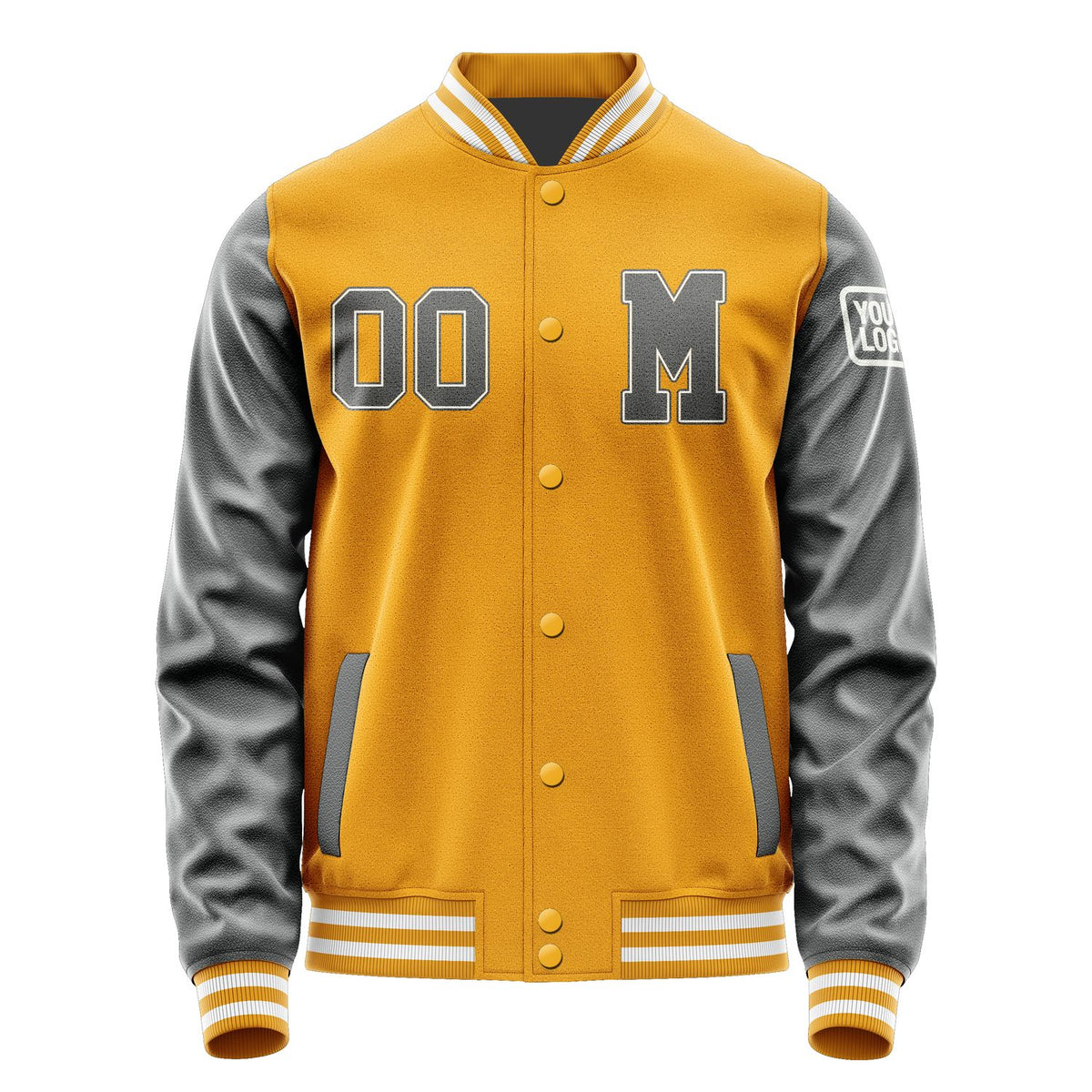 Custom Yellow Dark Grey Jacket Jb1919201918201818