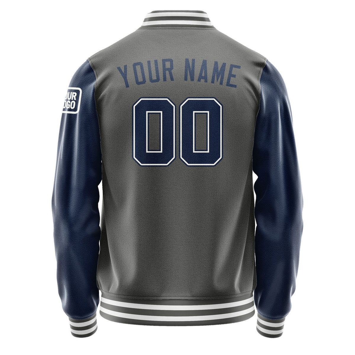 Custom Dark Grey Blue Jacket Jb2020102018101818