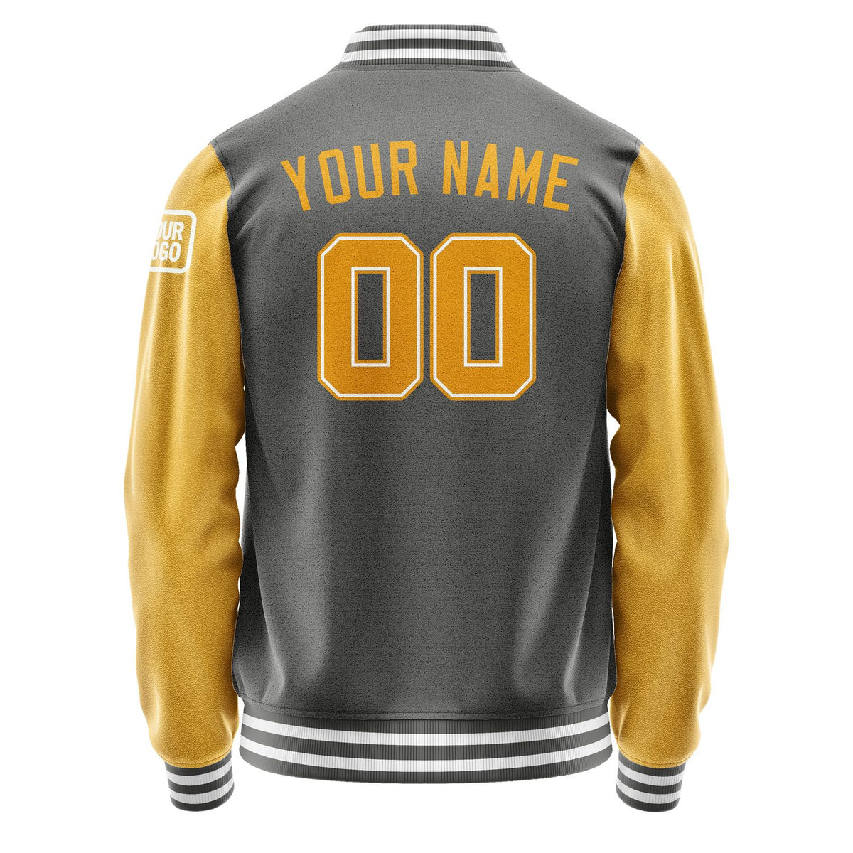 Custom Dark Grey Yellow Jacket Jb2020192018191818