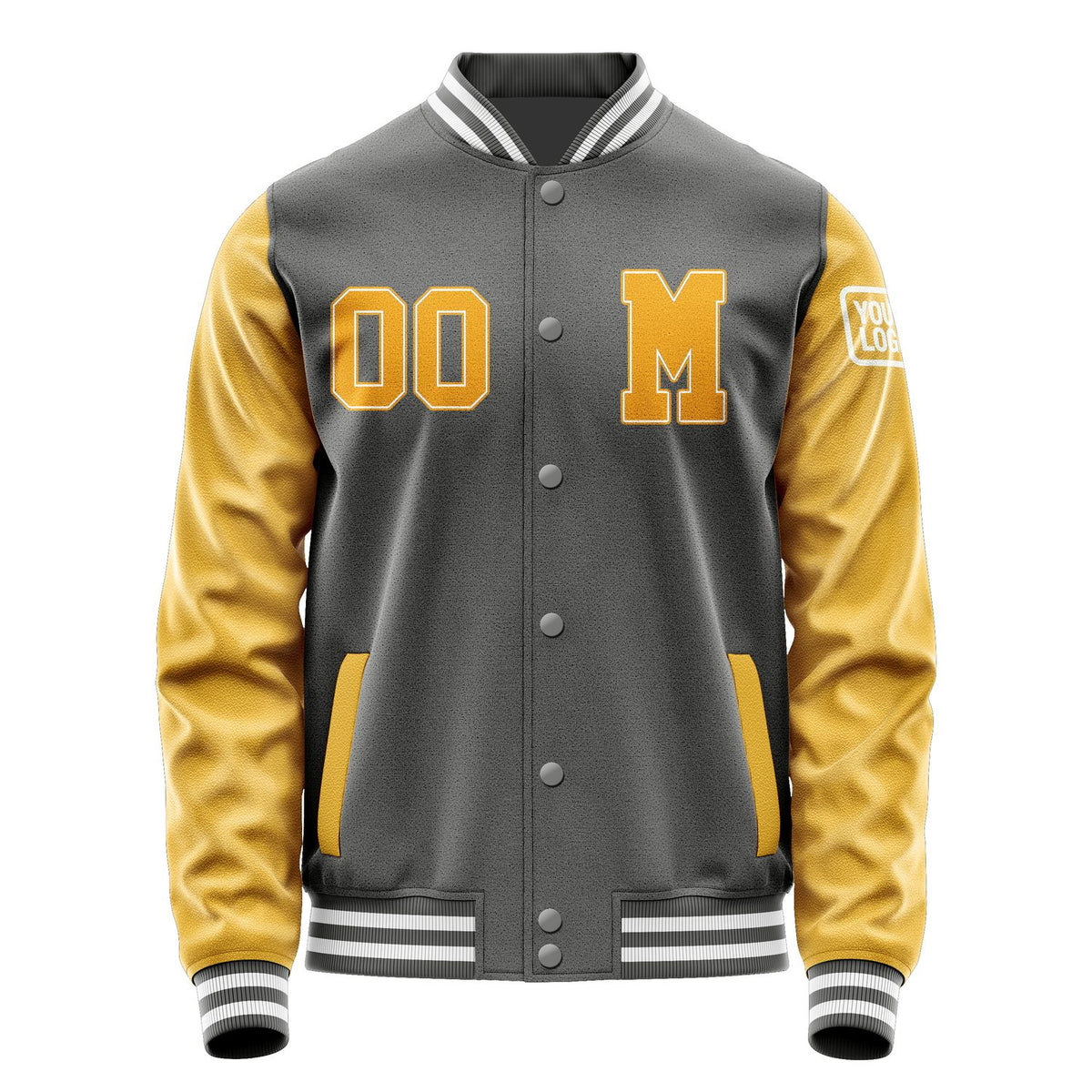 Custom Dark Grey Yellow Jacket Jb2020192018191818