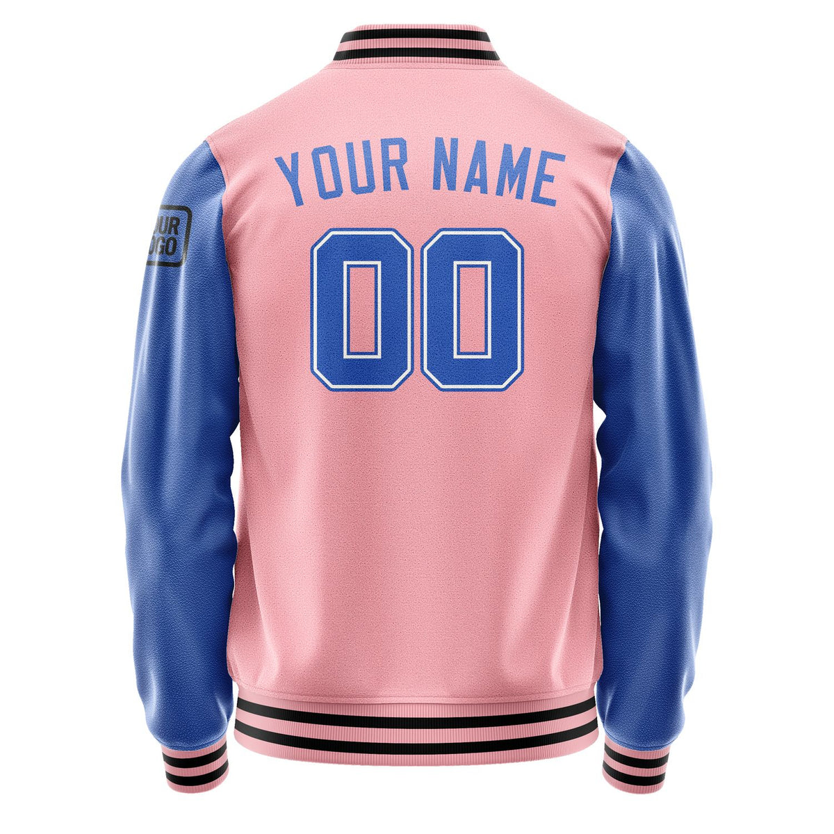 Custom Light Pink Sky Blue Jacket Jb2121092117091817