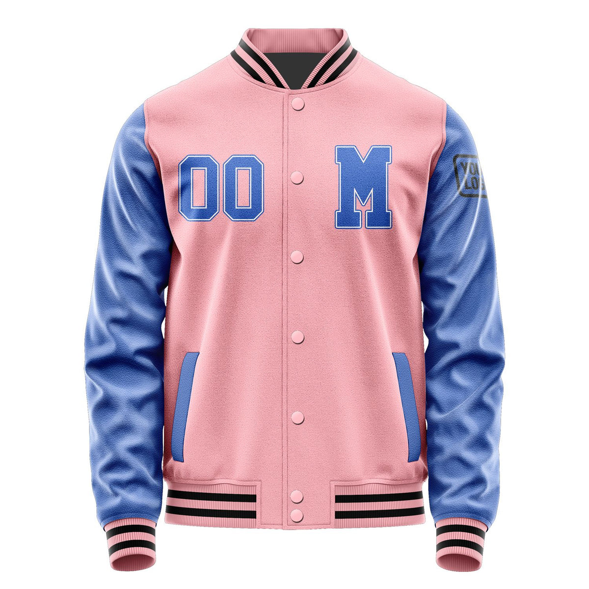 Custom Light Pink Sky Blue Jacket Jb2121092117091817