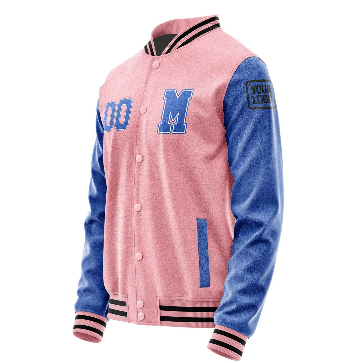 Custom Light Pink Sky Blue Jacket Jb2121092117091817