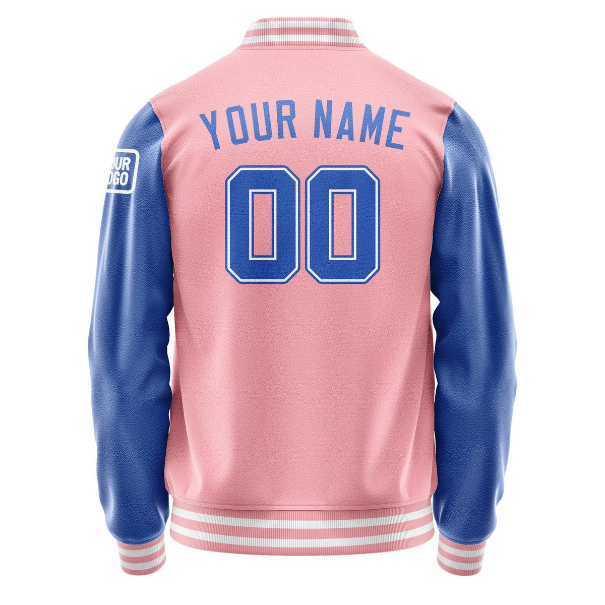 Custom Light Pink Sky Blue Jacket Jb2121092118091818