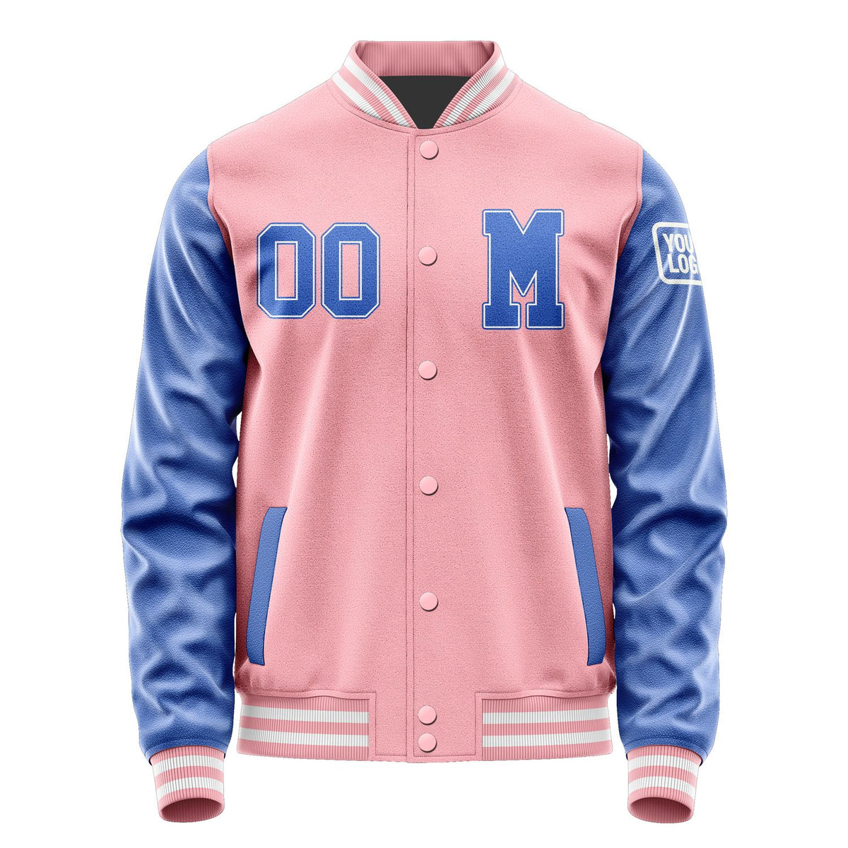 Custom Light Pink Sky Blue Jacket Jb2121092118091818