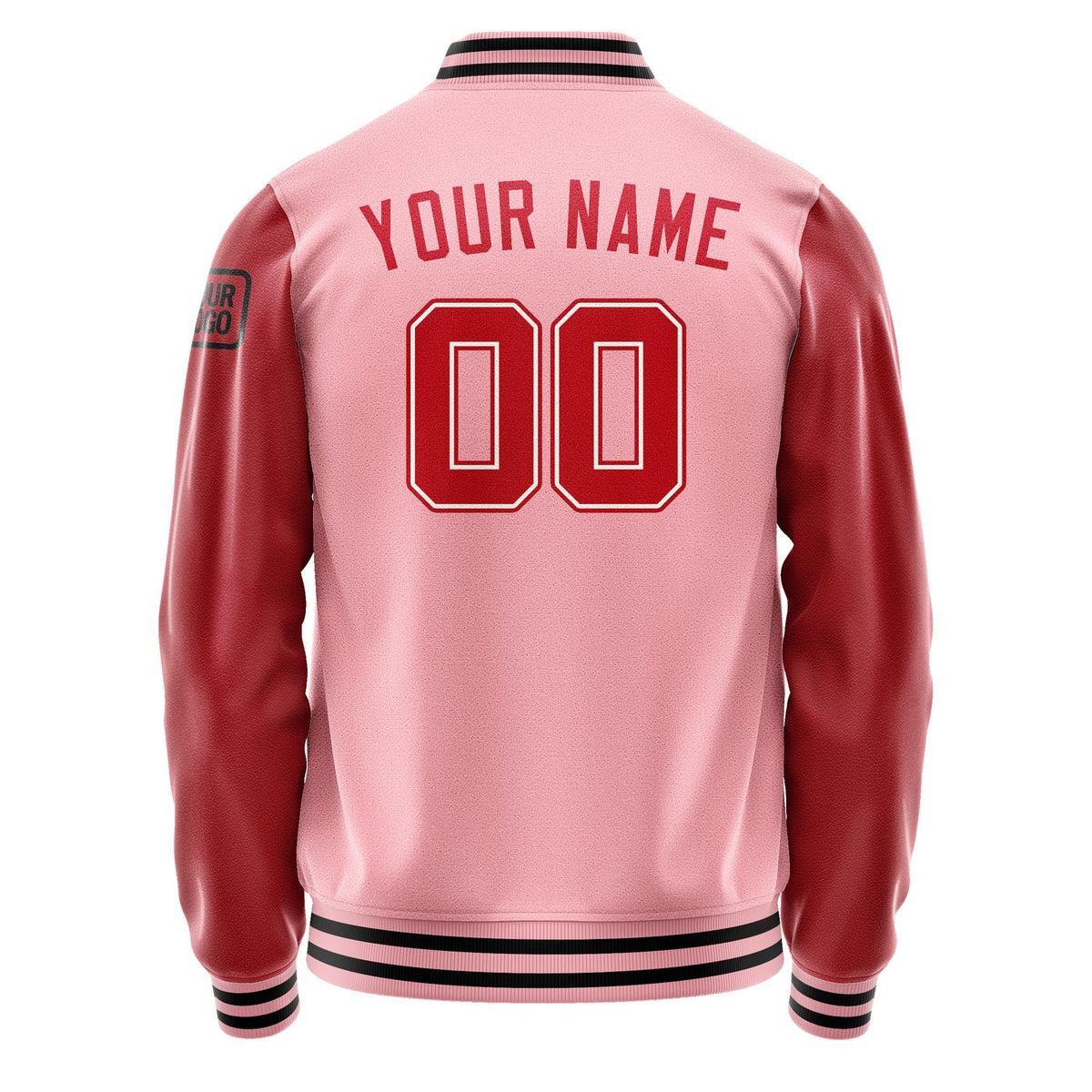 Custom Light Pink Red Jacket Jb2121142117141817