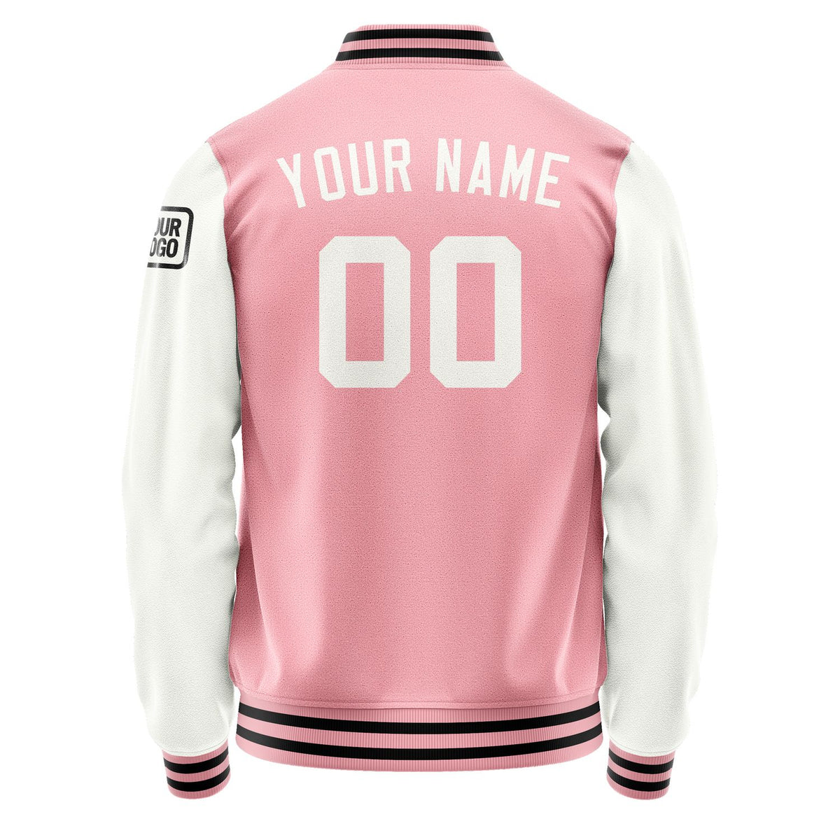 Custom Light Pink White Jacket Jb2121182117181817