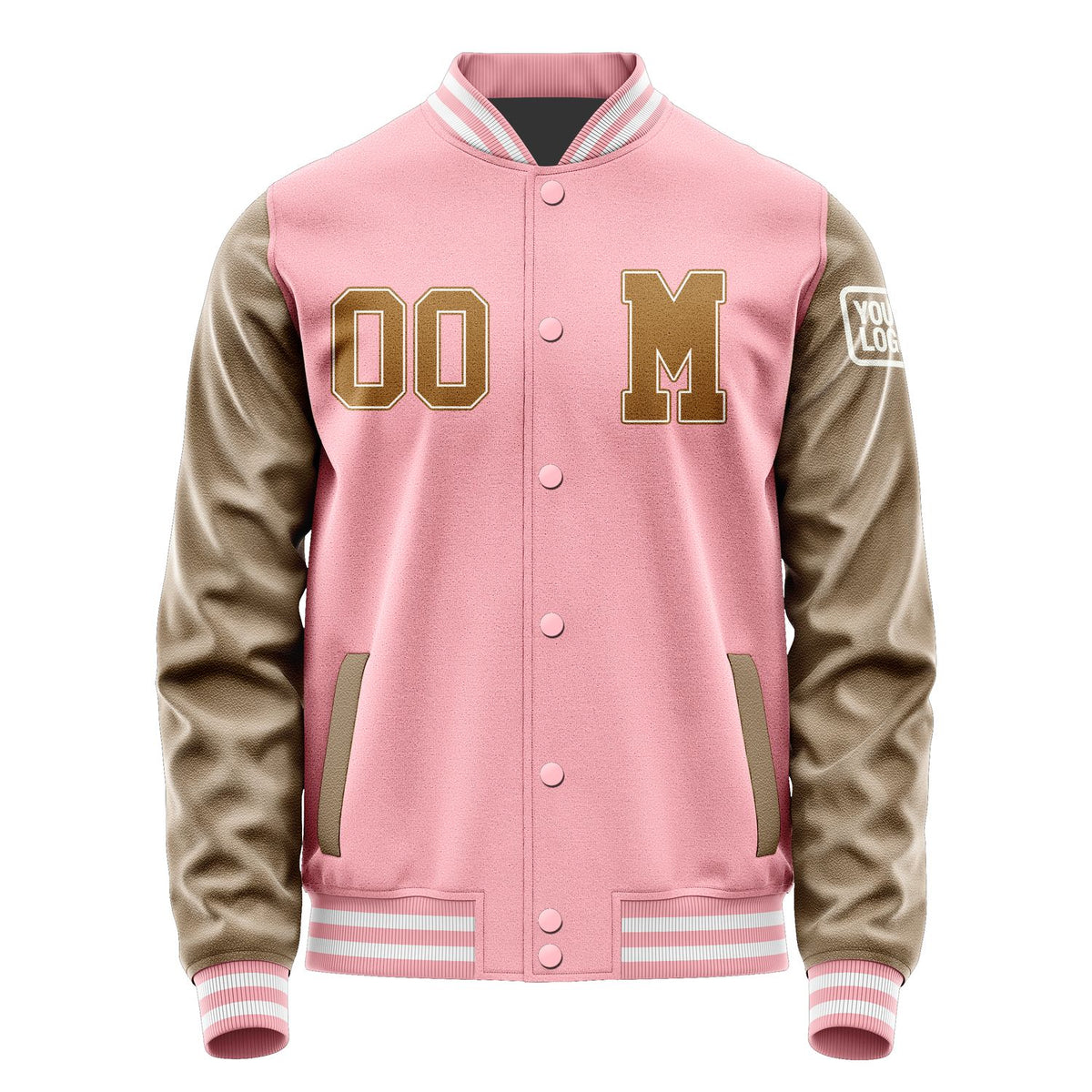 Custom Light Pink Khaki Jacket Jb2121222118221818