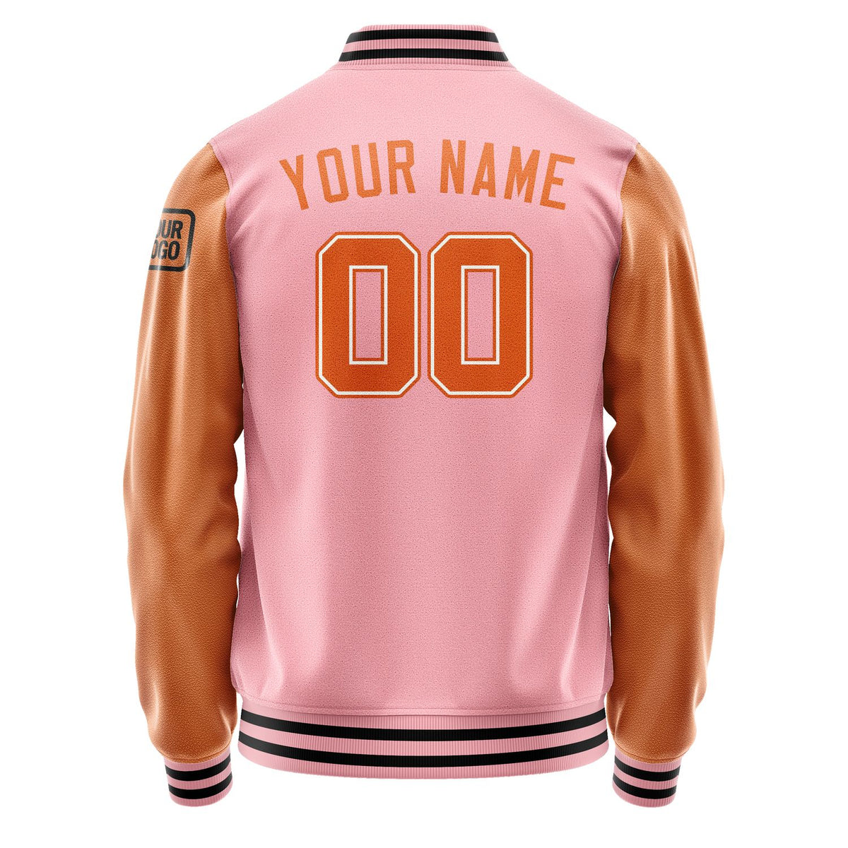 Custom Light Pink Orange Jacket Jb2121282117281817