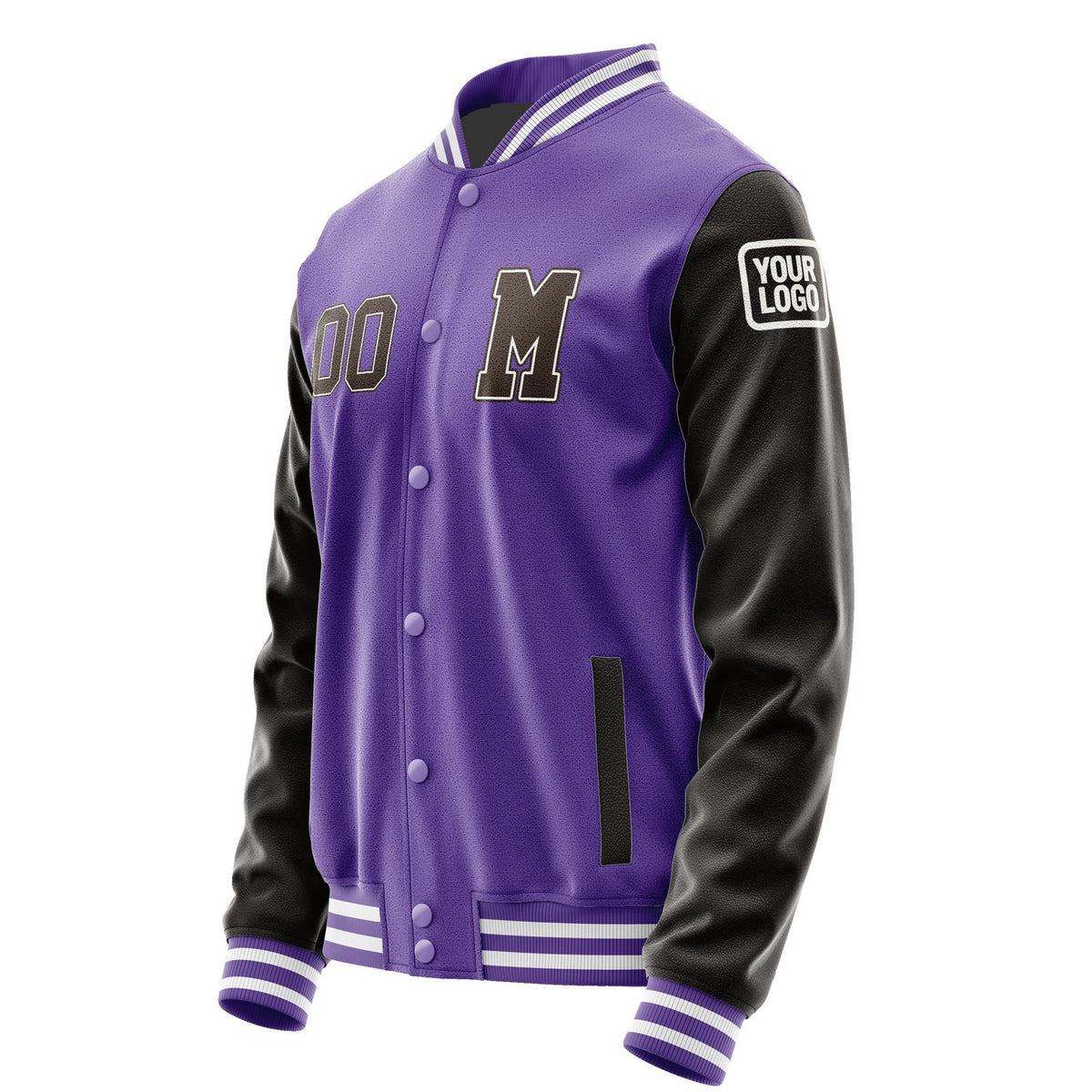 Custom Light Purple Brown Jacket Jb2323012318011818