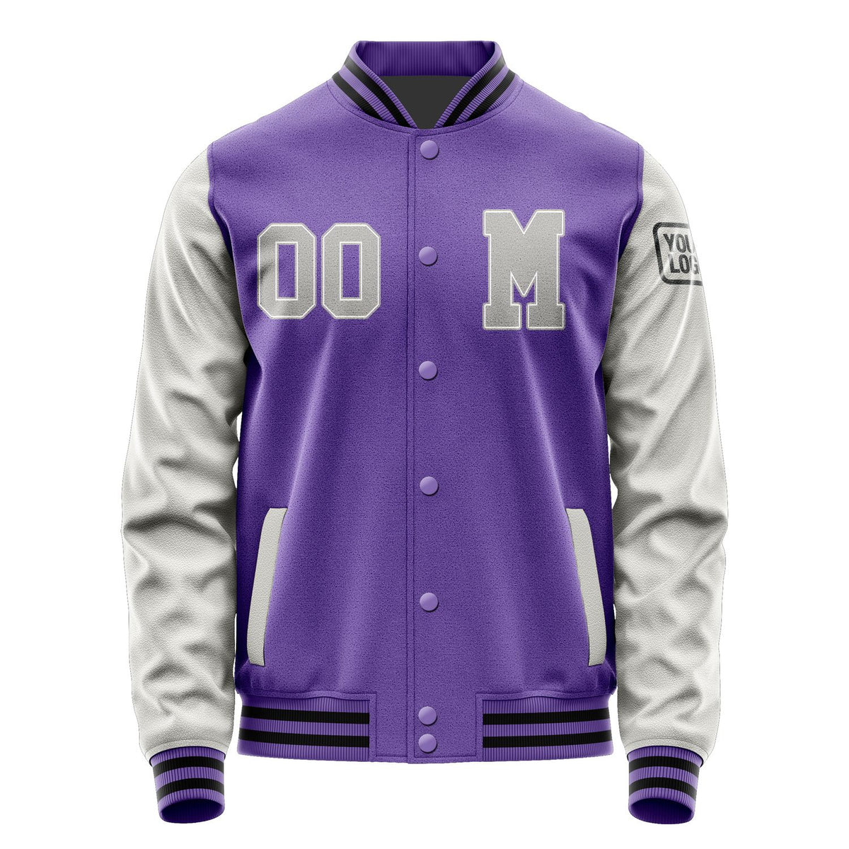 Custom Light Purple Gray Jacket Jb2323042317041817