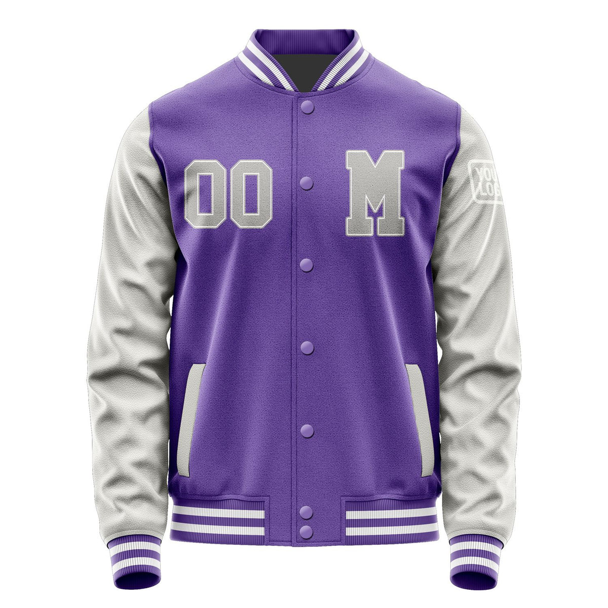 Custom Light Purple Gray Jacket Jb2323042318041818