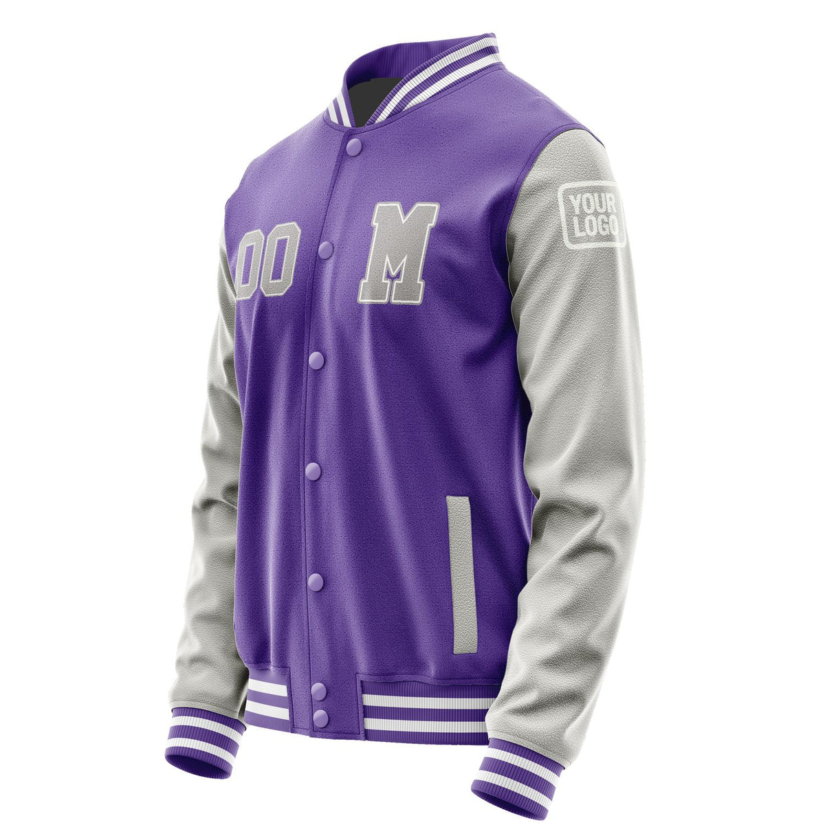 Custom Light Purple Gray Jacket Jb2323042318041818