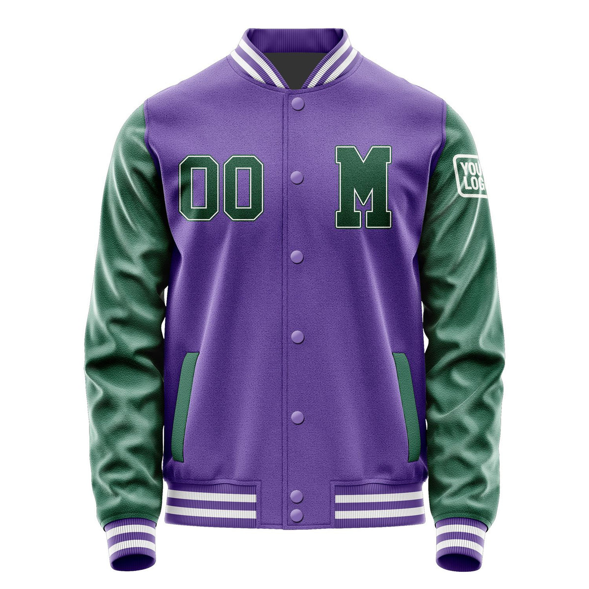 Custom Light Purple Green Jacket Jb2323052318051818