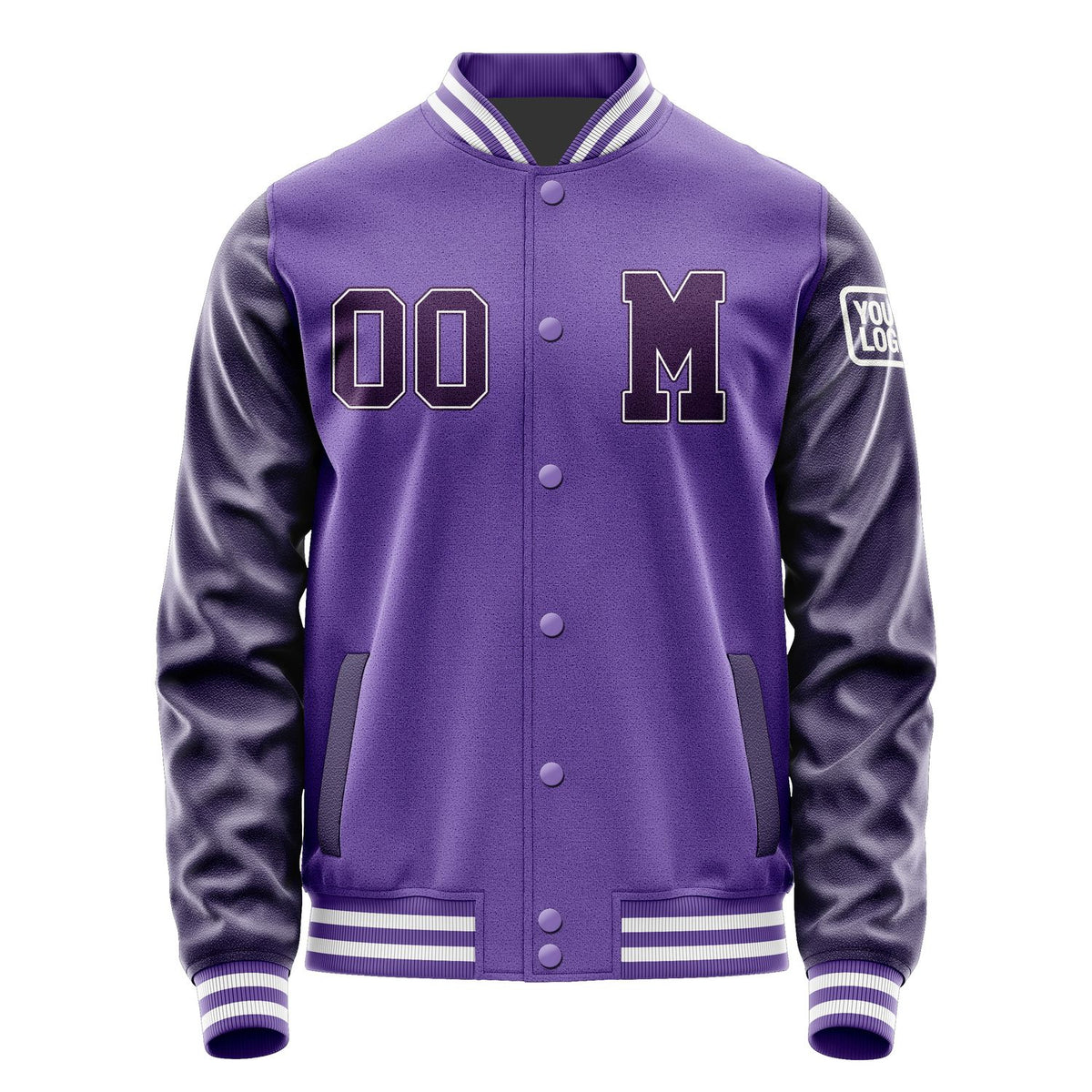 Custom Light Purple Purple Jacket Jb2323072318071818