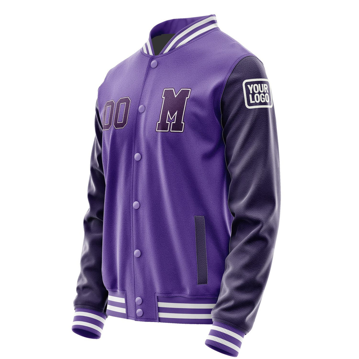 Custom Light Purple Purple Jacket Jb2323072318071818