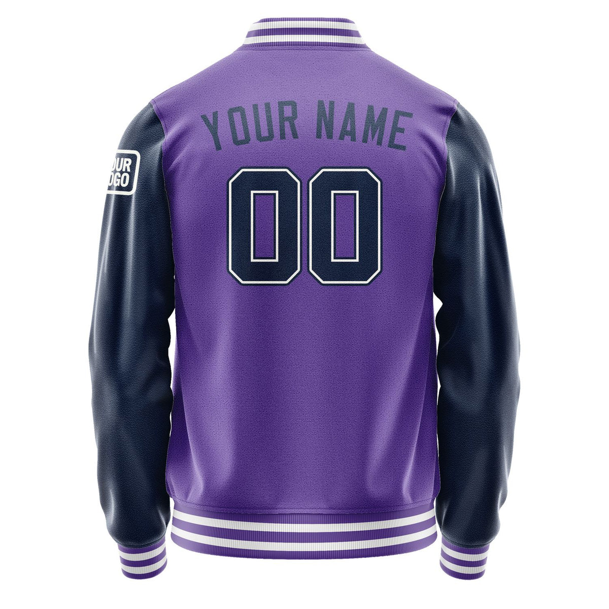 Custom Light Purple Blue Jacket Jb2323102318101818