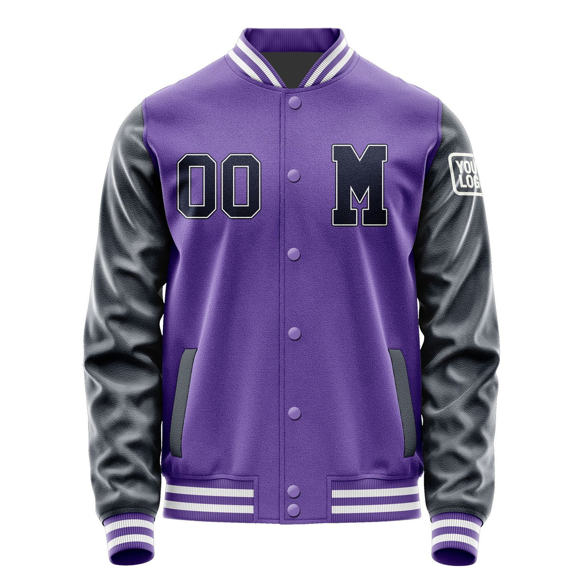 Custom Light Purple Navy Jacket Jb2323112318111818