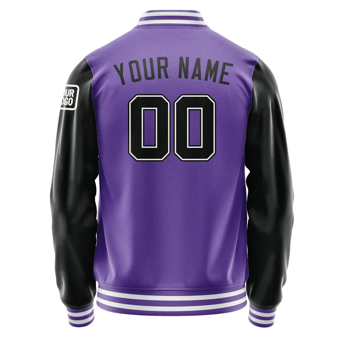 Custom Light Purple Black Jacket Jb2323172318171818