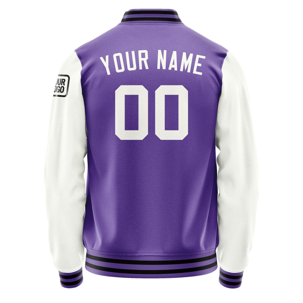 Custom Light Purple White Jacket Jb2323182317181817