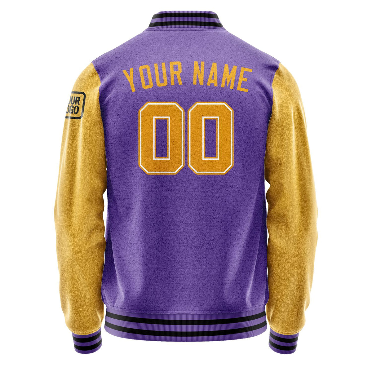 Custom Light Purple Yellow Jacket Jb2323192317191817