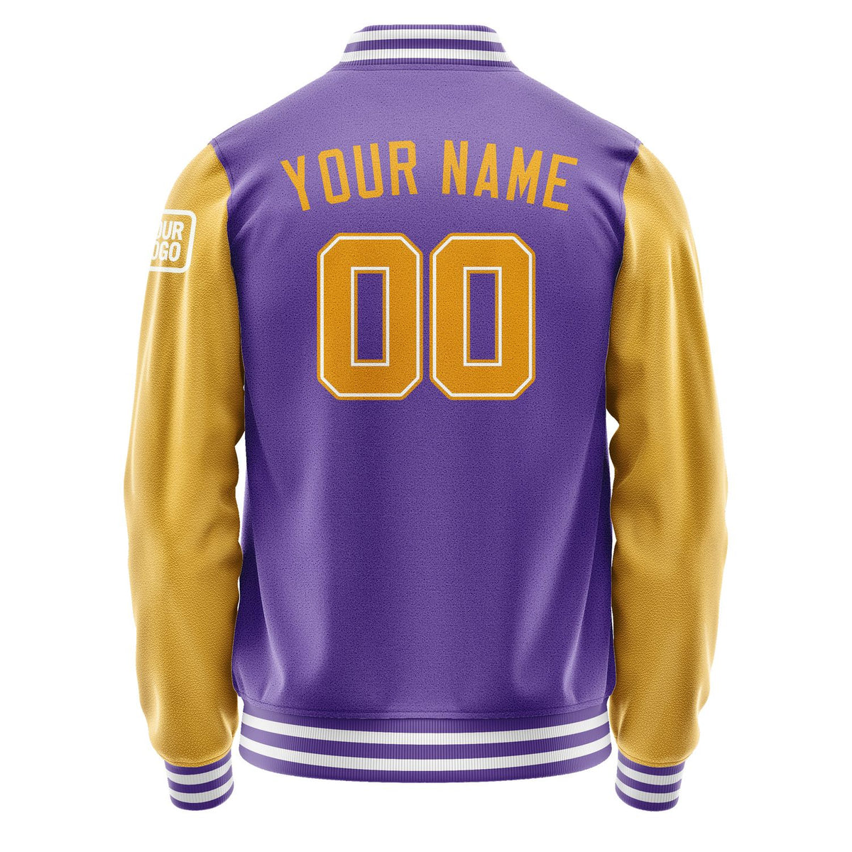 Custom Light Purple Yellow Jacket Jb2323192318191818