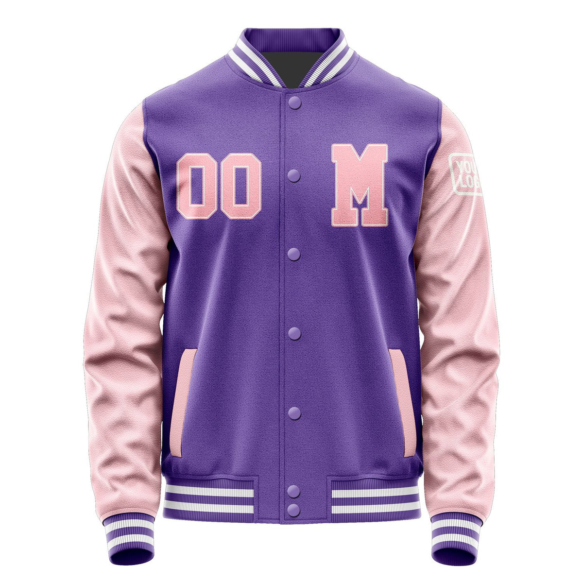 Custom Light Purple Light Pink Jacket Jb2323212318211818