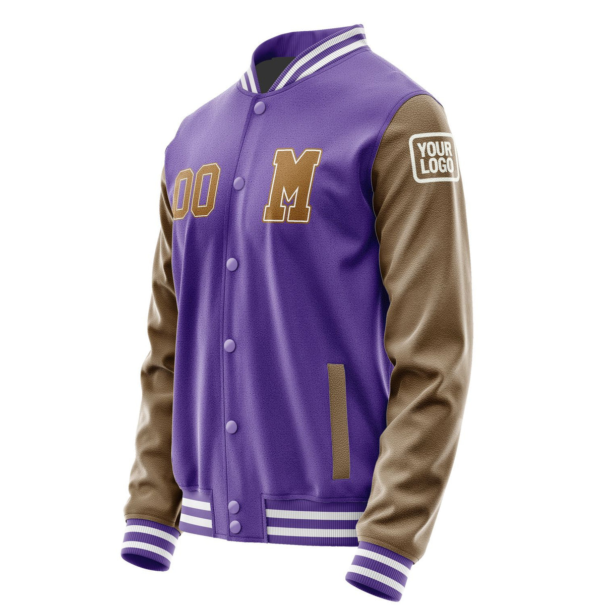 Custom Light Purple Khaki Jacket Jb2323222318221818