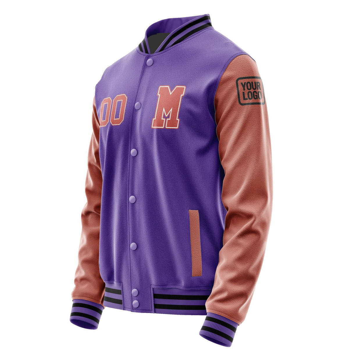 Custom Light Purple Copper Rose Jacket Jb2323292317291817