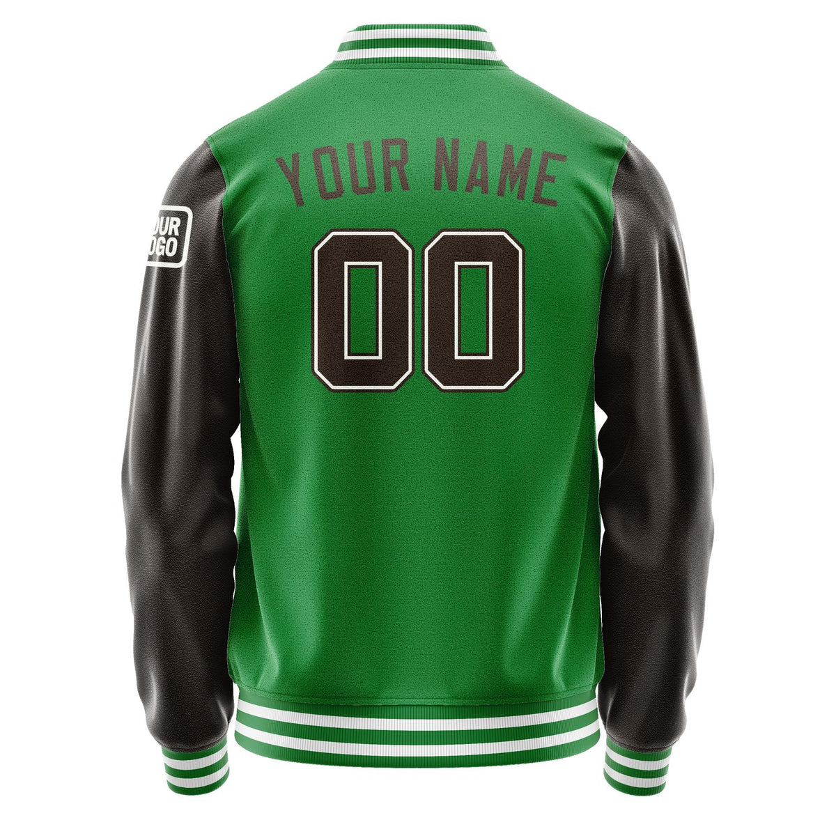 Custom Emerald Green Brown Jacket Jb2424012418011818