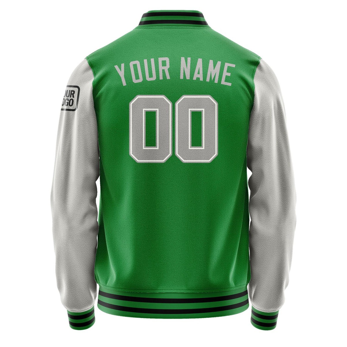 Custom Emerald Green Gray Jacket Jb2424042417041817